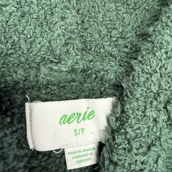 American Eagle Fuzzy Marshmallow Sherpa Pullover Lounge Sweatshirt and Pants Set - Picture 9 of 10